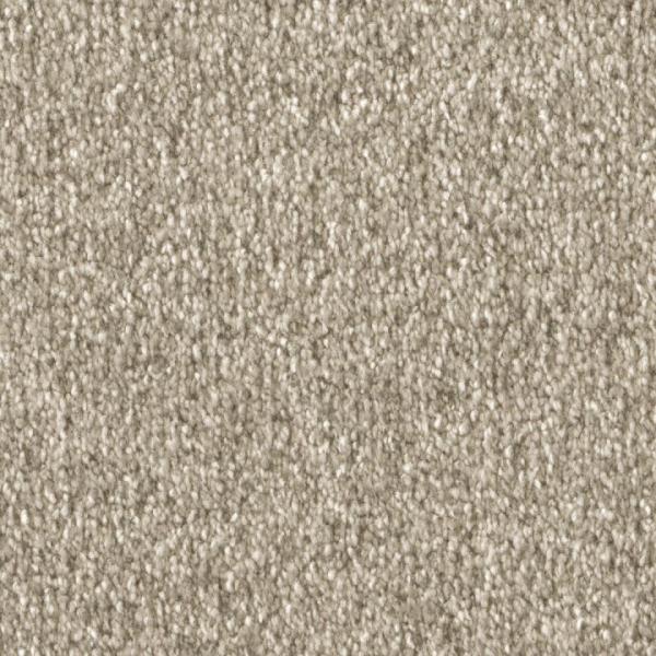 Draufsicht auf Vorwerk Celina 8L49 strand Teppichboden mit Preisschild 79,95 €/m²